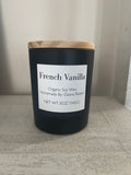 French Vanilla 8oz Organic Soy Wax Candle