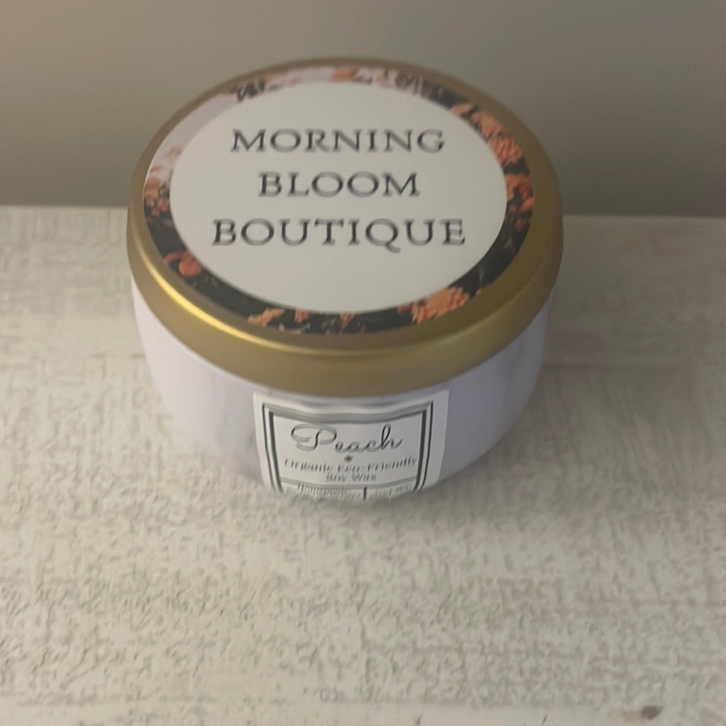 Peach 8oz soy wax candle
