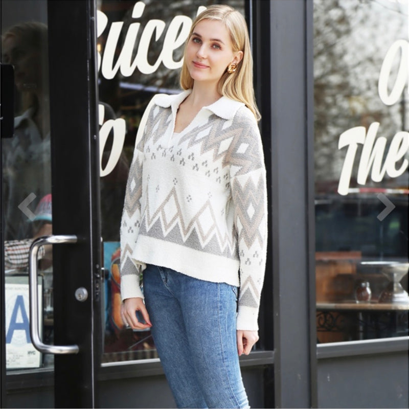The Alpine Collared Sweater
