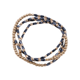 Faceted Bead Layered Bracelet