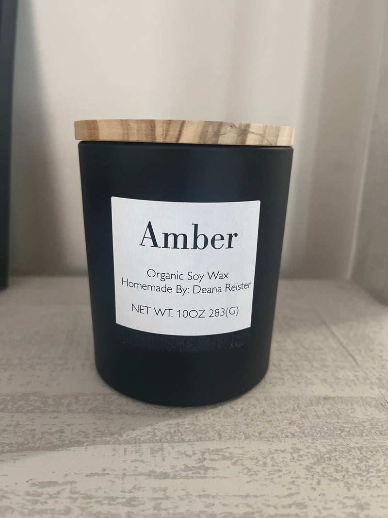 Amber 10oz Organic Soy Wax Candle