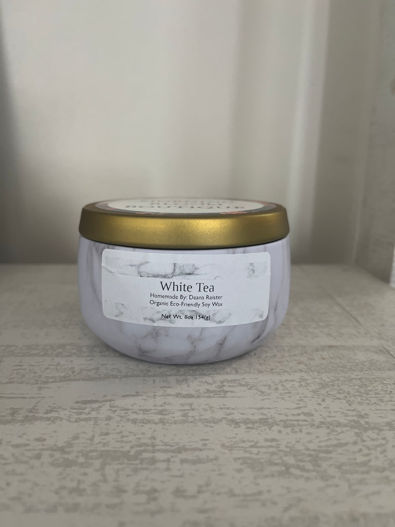 White Tea 8oz Soy Wax Candle