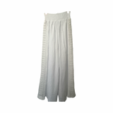 White wide pant