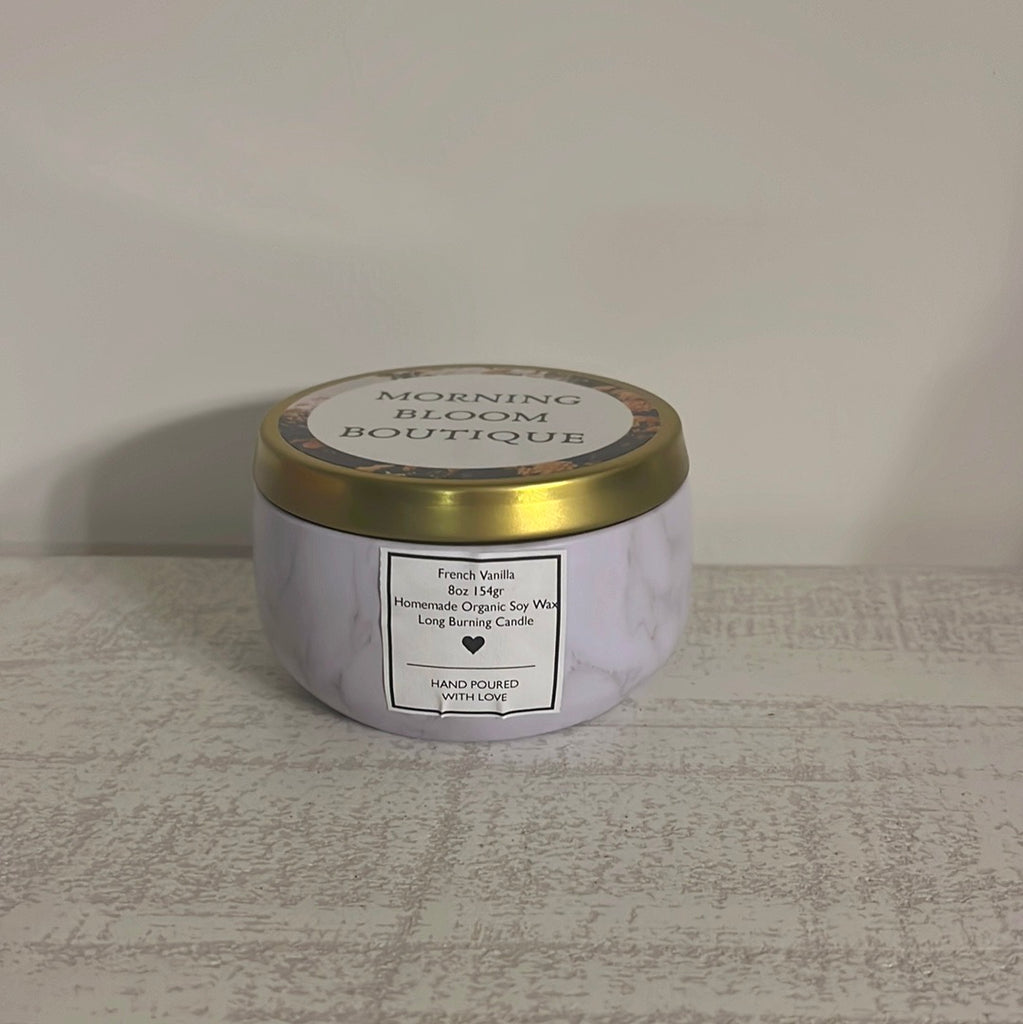 French Vanilla Homemade Candle 8oz