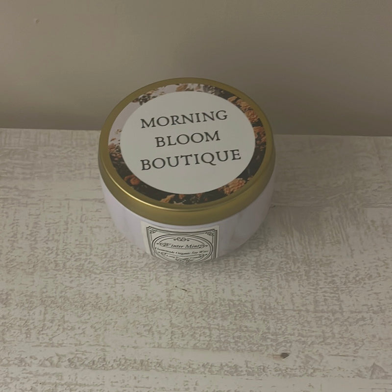 Winter Mint Homemade Candle