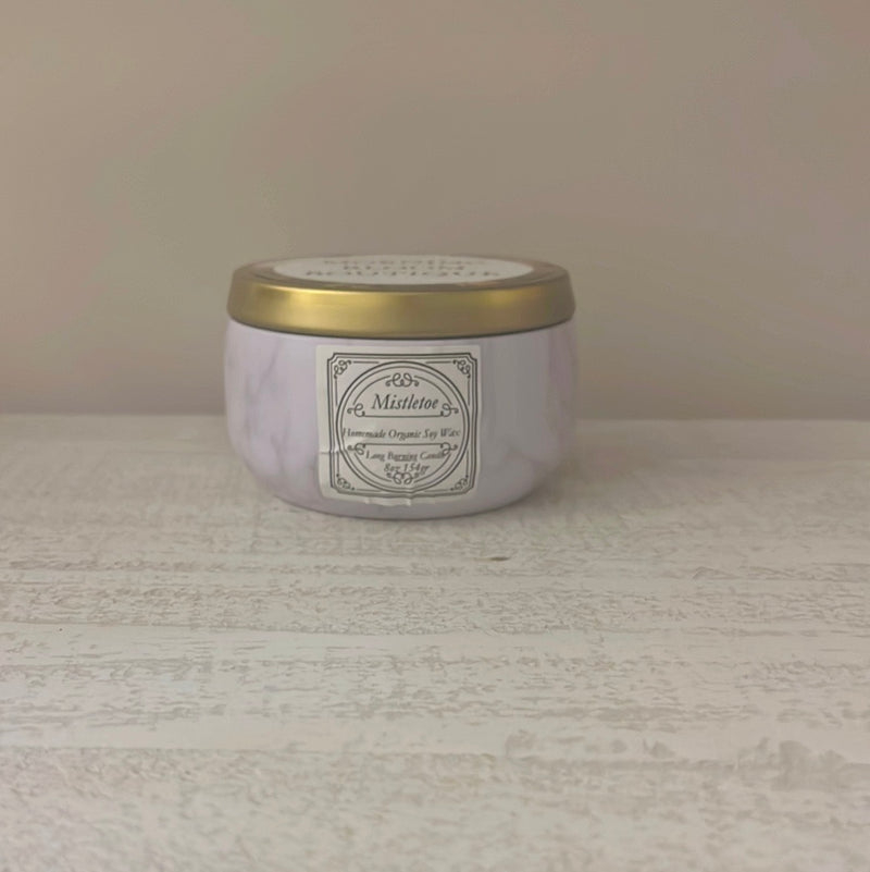 Mistletoe Homemade Candle