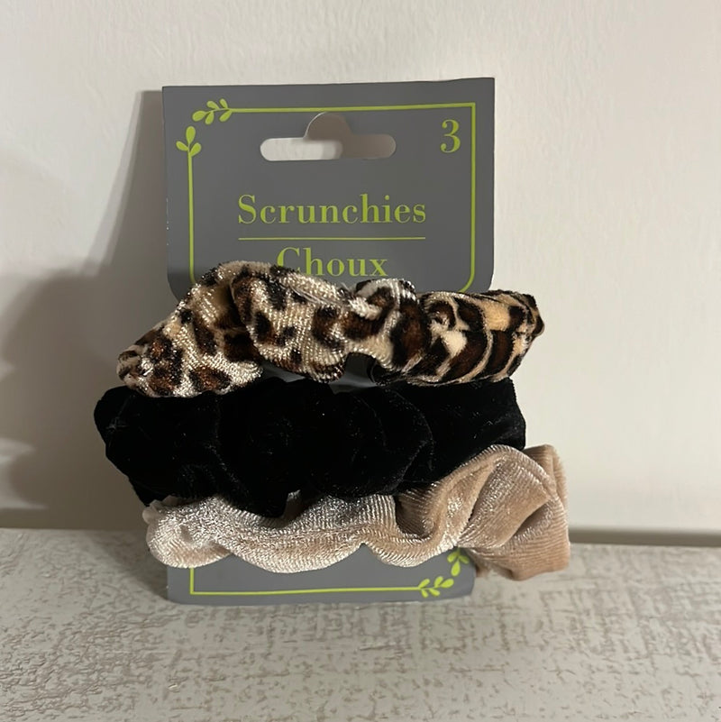 Velvet Scrunchies 3 PC