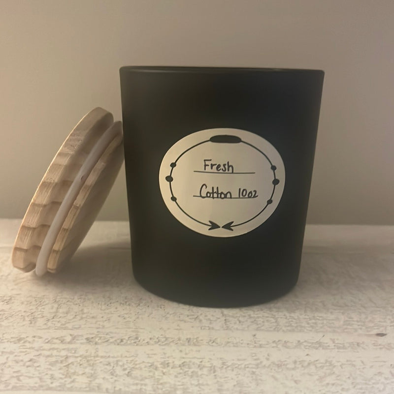 Fresh Cotton 10oz soy wax candle