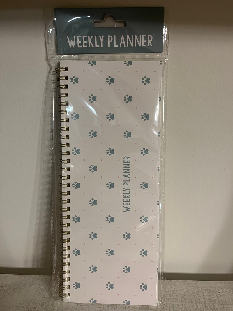 Weekly Planner Paw Prints