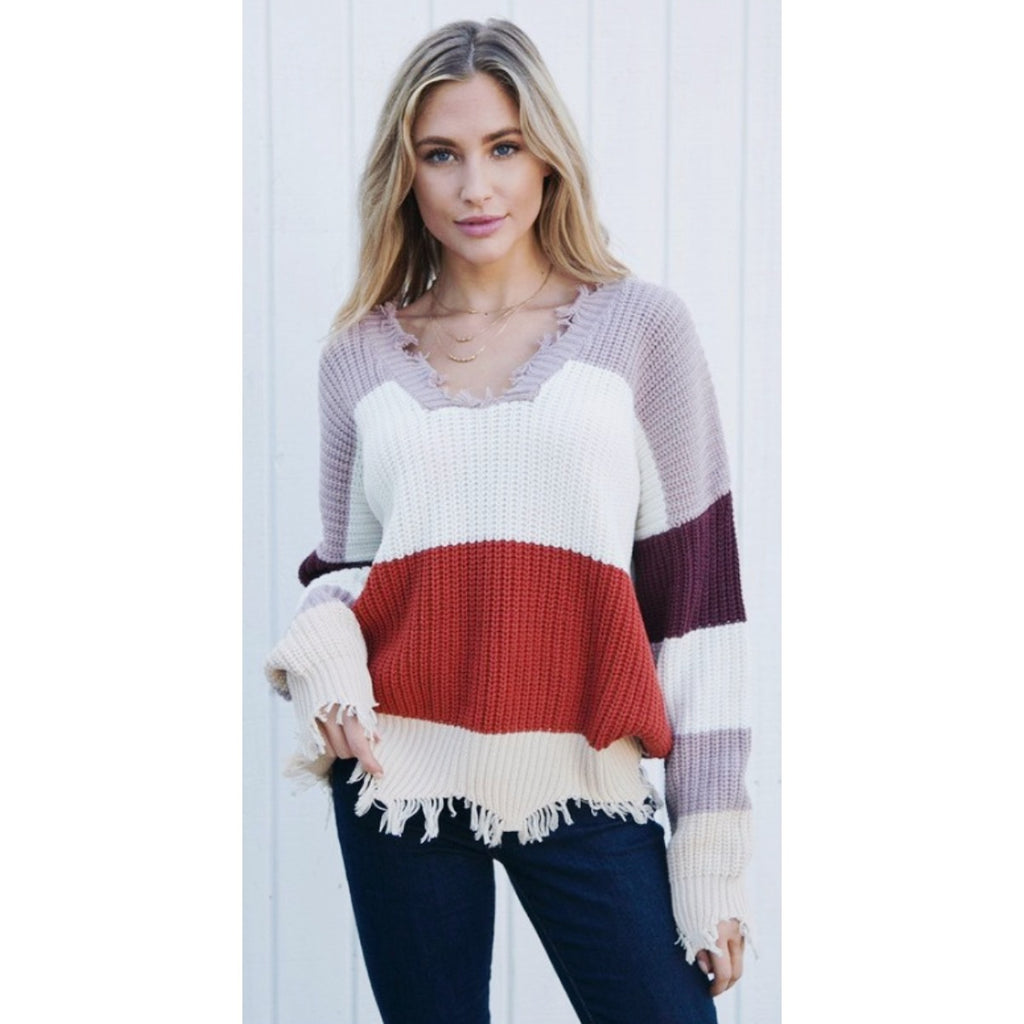 Mauve Rust Sweater