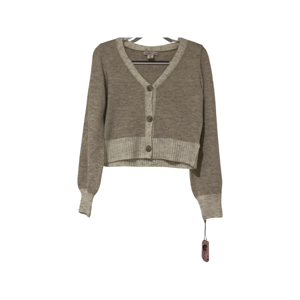 Sincerely Jules Cropped Buttoned Sweater