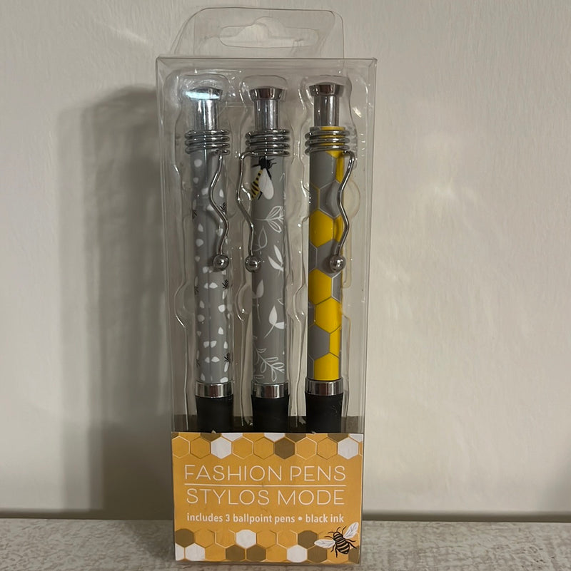 Fashion Pens 3 Ballpoint Black Ink