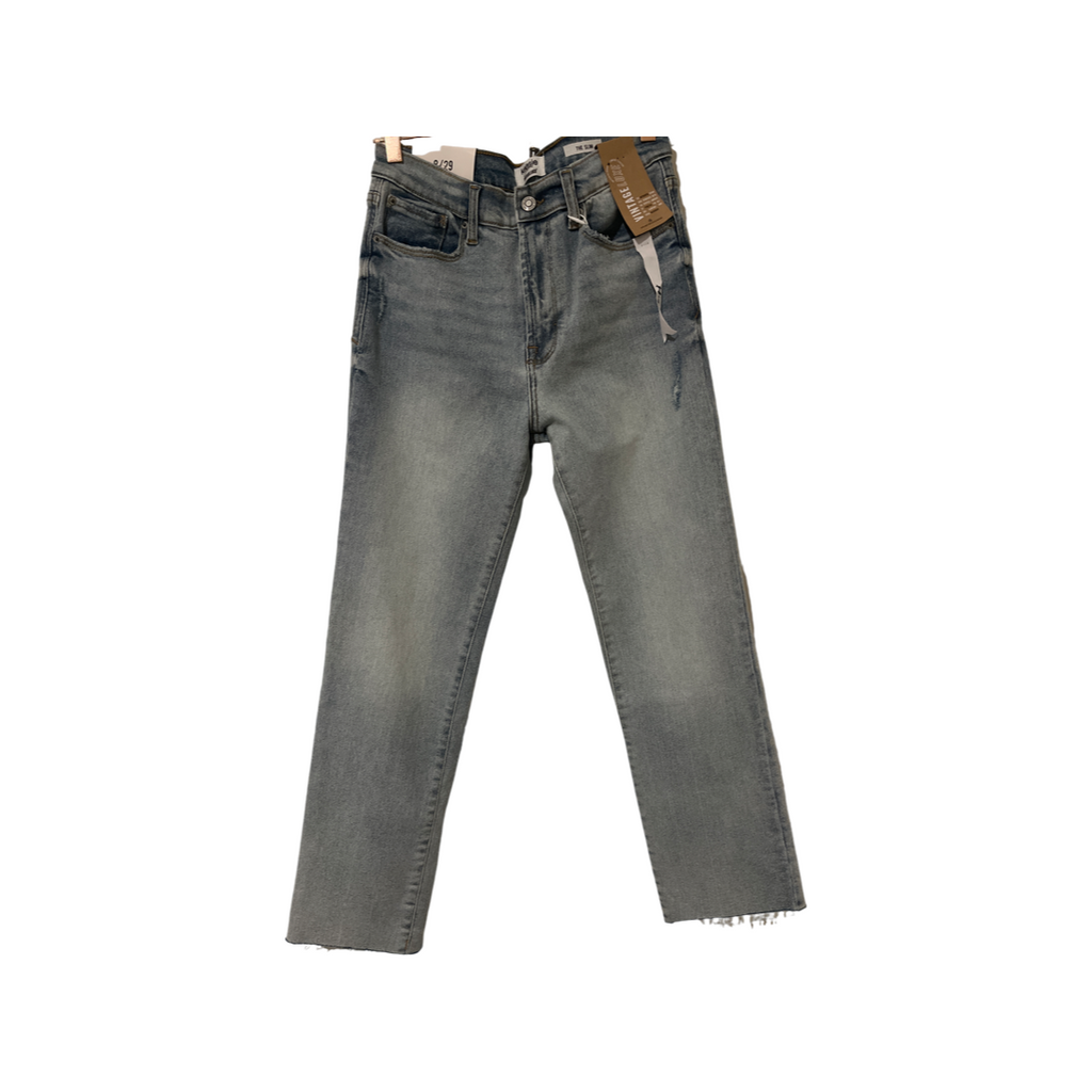 Kensie Jeans Vintage Luxe THE SLIM Distressed Denim 6 /28