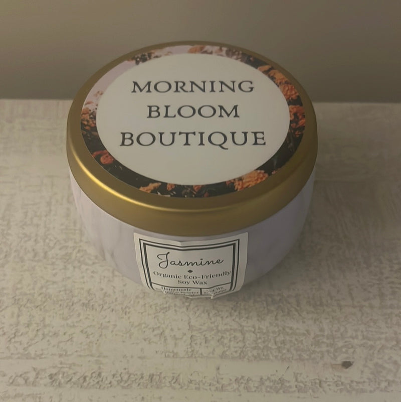Jasmine organic soy wax candle 8oz