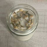 Scentless Flowered Homemade Candle
