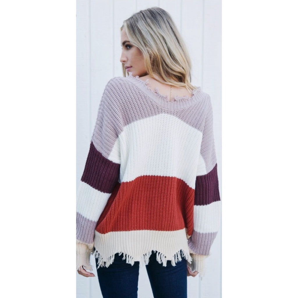 Mauve Rust Sweater