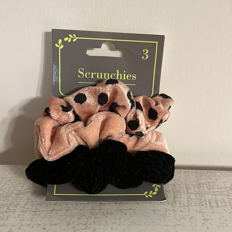 Velvet Scrunchies 3 PC