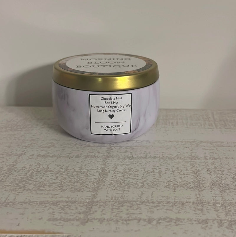 Chocolate Mint Homemade Candle 8oz