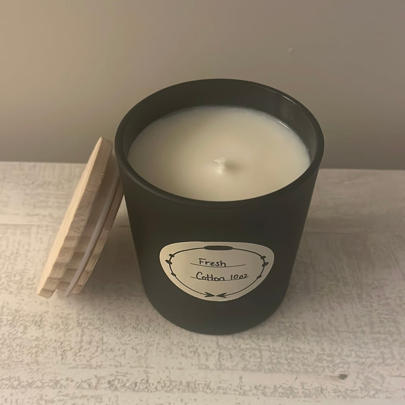 Fresh Cotton 10oz soy wax candle