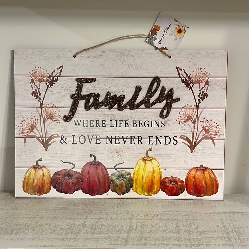 Fall Hanging Decor, Where life begins