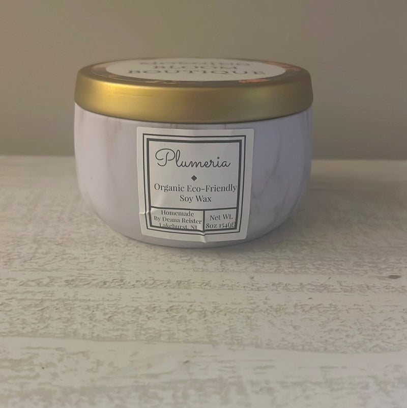 Plumeria 8oz soy wax candle